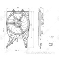 Ventilador de radiador de refrigeración de 8 piezas para OPEL CORSA